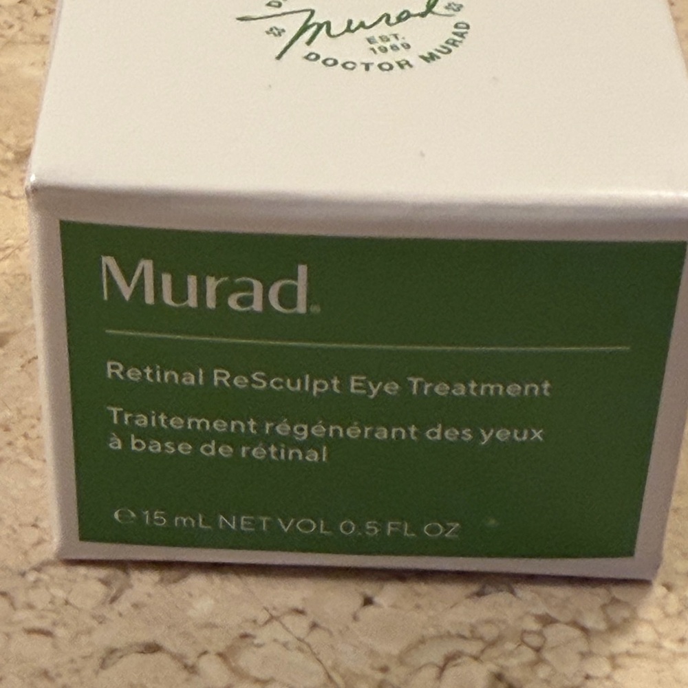 Murad Retinal Eye Treatment 0.5 fl oz 15mL Under Eye White Green, NEW, NIB.